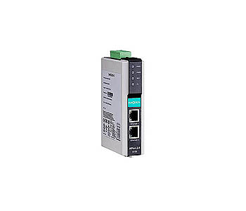 NPort IA-5150-IEX - 1-port RS-232/422/485 to 2-ports 10/100BaseT(X), 0 to 55  Degree C, IECEx by MOXA